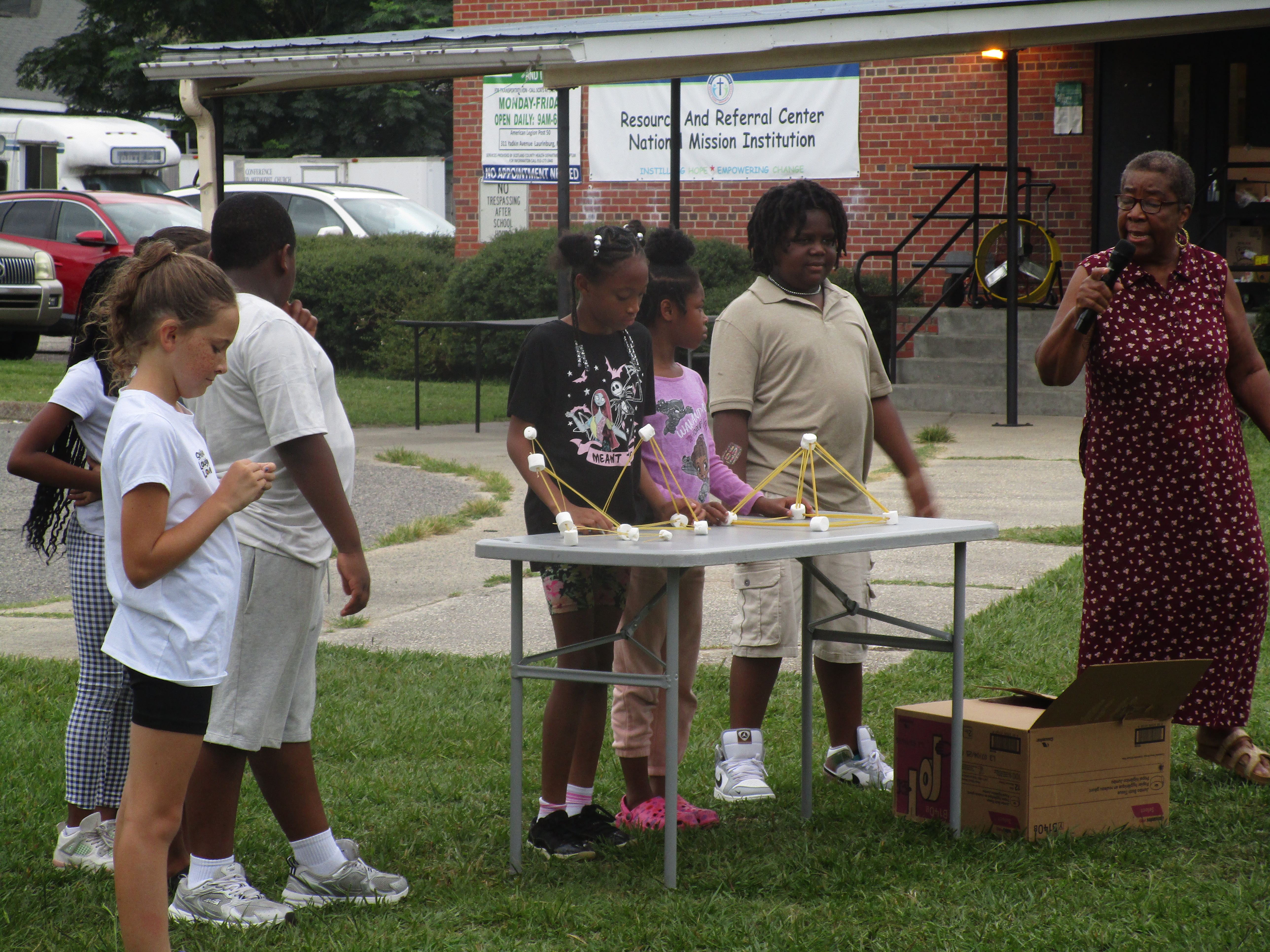 Fourth graders explored the principles of physics as they designed and built spaghetti and marshmallow towers, testing their engineering skills to create the tallest and strongest structures possible.